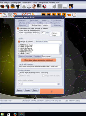 Parametrage Systeme Solaire Importation des cometes.png