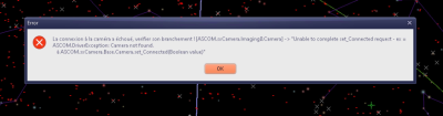 capture d'écran du bug avec driver ascom