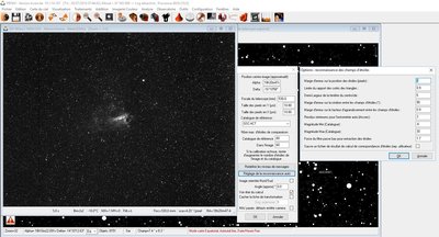 Inversion de l'image par la fonction Miroir X pour se conformer au ciel réel